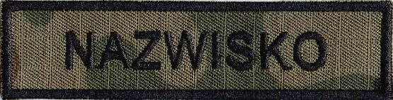 IMIENNIK nazwisko na mundur wojskowy 123UP/MON wz2010 US-22 naszywka rzep