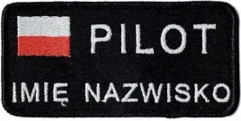 pilot-name-patch-ksywka-nazwisko-imiennik-flaga-czarna-naszywka-rzep