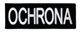 ochrona-srednia-naszywka-na-plecy-rzep-napis-haft-bialy