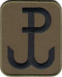 polska-walczaca-znak-pw-8x10-cm-olive-brown-naszywka-na-rzep
