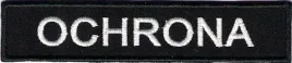 ochrona-naszywka-na-piers-rzep-napis-haft-bialy