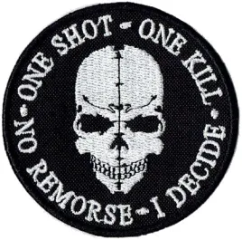 one-shot-one-kill-no-remorse-naszywka-1791r