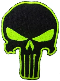 punisher-kontur-czarna-naszywka-haft-jaskrawy-zolty