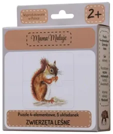 puzzle-4-elementowe-zwierzeta-lesne-mama-maluje