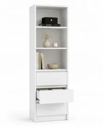 elegancki-duzy-regal-z-3-szufladami-i-polkami-na-ksiazki-bialy-180x90x32cm