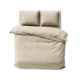 posciel-adamaszkowa-180x200-bezowa-piaskowa-jednobarwna-paski-1-cm-pure