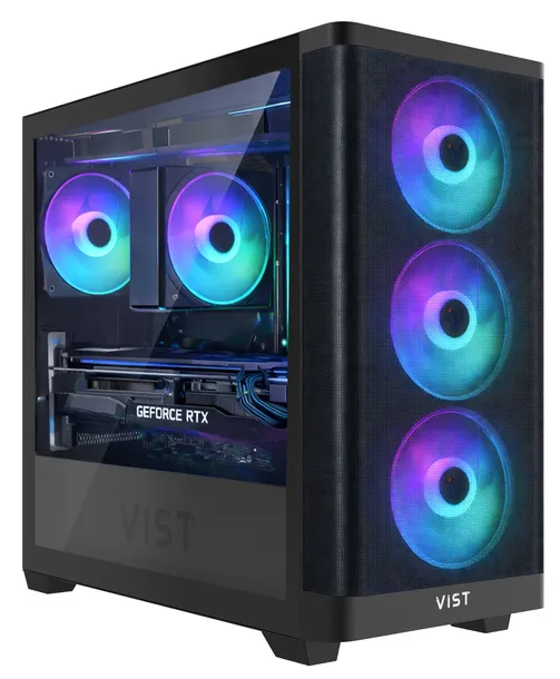 VIST GAMING Ryzen 7 5700X RTX 5060 Ti 32GB SSD 1TB WIFI6 BT W11 DLSS4