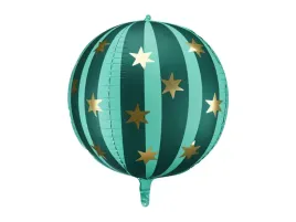 balon-foliowy-pilka-w-gwiazdki-zielona-cyrk-75-cm
