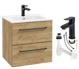 szafka-lazienkowa-z-umywalka-podwieszana-50cm-dab-craft-zloty-bateria