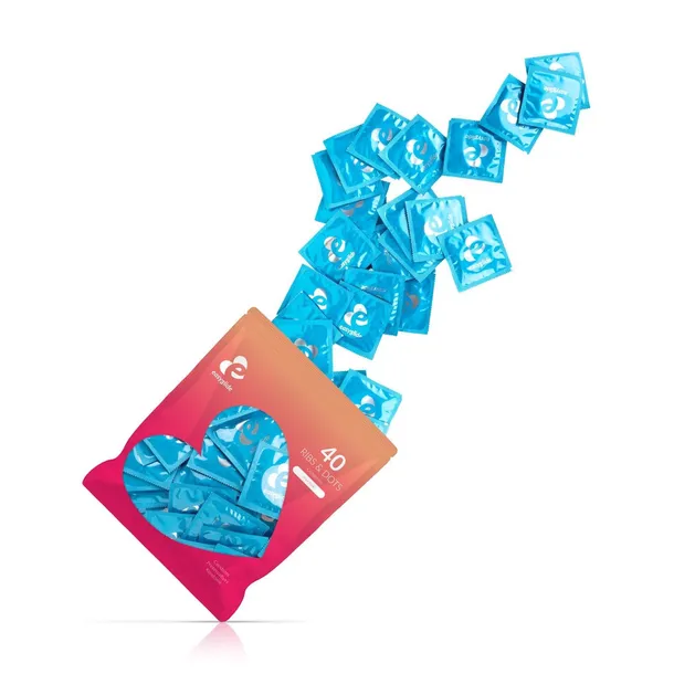 easyglide-ribs-and-dots-condoms-40-pcs-liczba-sztuk-w-opakowaniu-1-pcs