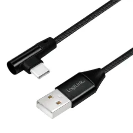 logilink-kabel-usb-c-90-na-usb-a-przewod-usb-typ-c-tkanina-1m-czarny