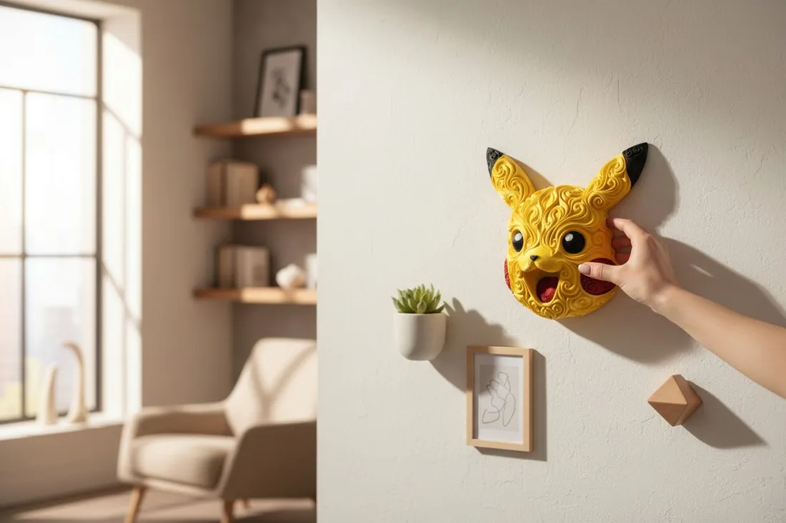 pikachu-dekoracja-scienna-wall-art-3d-stan-nowy
