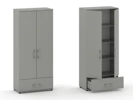 szafa-biurowa-2-drzwiowa-g60-2d1s-z-szuflada-182-cm-x-60-cm-x-32-cm-szary