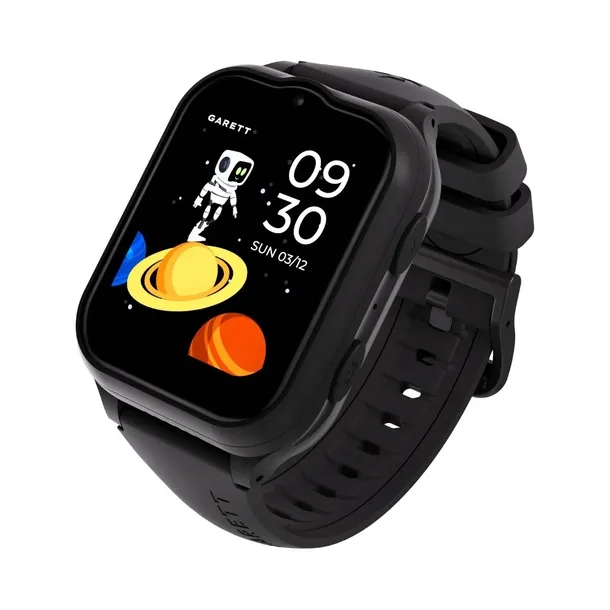 Smartwatch dla dzieci Garett Kids eSIM 4G LTE WIFI GPS SOS czarny