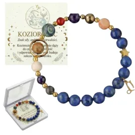 koziorozec-bransoletka-zodiaku-kolorowe-koraliki-pudelko-kartka-prezent