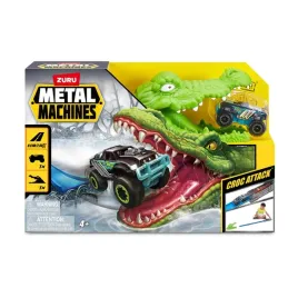 zuru-metal-machines-spielset-krokodilangriff-rennbahn-auto