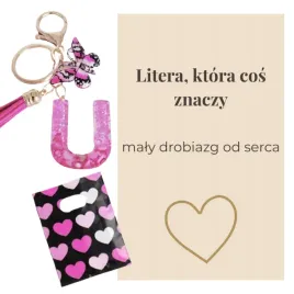 brelok-z-litera-u-motylek-fredzel-kartka-torebka-upominek-prezent