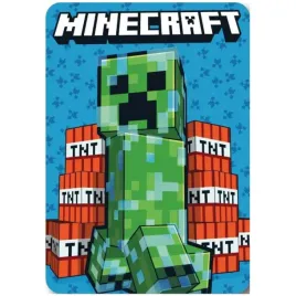 minecraft-koc-polarowy-100x140-creeper-tnt-miekki-polar-dla-dzieci