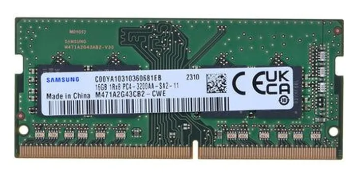 Samsung M471A2G43CB2-CWE 16GB DDR4 3200MHz PC4-25600 SODIMM moduł pamięc...