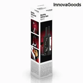 etui-na-wino-butelka-innovagoods-czarny-metal-stal-nierdzewna-odnowione-b