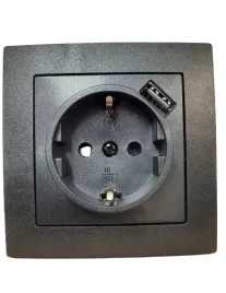 modern-gniazdo-pojedyncze-schuko-z-gniazdem-usb-w-ramce-czarne