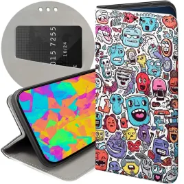 etui-do-xiaomi-redmi-note-13-4g-wzory-doodle-zwierzeta-potwory-rysunki-case