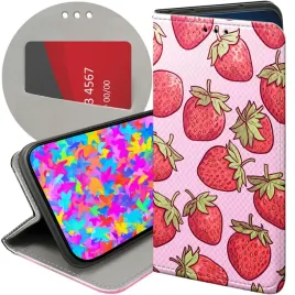etui-z-klapka-do-xiaomi-redmi-note-13-4g-wzory-truskawki-poziomki-owoce