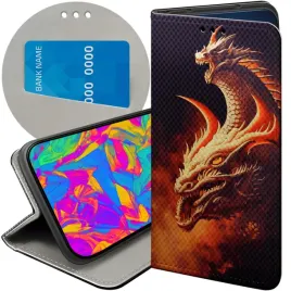 etui-z-klapka-do-xiaomi-redmi-note-13-4g-wzory-smoki-dragon-taniec-smokow