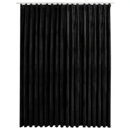 vidaxl-zaslona-zaciemniajaca-z-haczykami-aksamit-czarna-290x245-cm