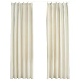 vidaxl-zaslony-z-haczykami-2-szt-aksamitne-kremowe-140x225-cm