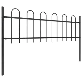 vidaxl-panel-ogrodzeniowy-z-zaokraglonymi-koncami-18-m-czarny
