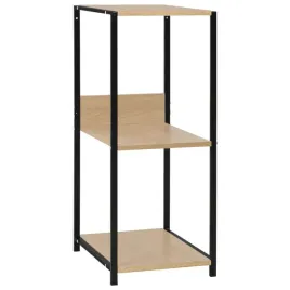 vidaxl-mala-prosta-polka-na-ksiazki-czarno-debowa-335x396x797-cm