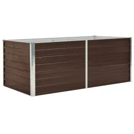 vidaxl-donica-do-podniesionej-grzadki-160x80x45-cm-stal-brazowa