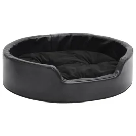 vidaxl-legowisko-dla-psa-czarne-69x59x19-cm-plusz-i-ekoskora