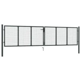 vidaxl-brama-ogrodowa-z-siatki-galwanizowana-stal-400x150-cm-szara
