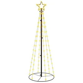 vidaxl-choinka-stozkowa-108-cieplych-bialych-led-70x180-cm
