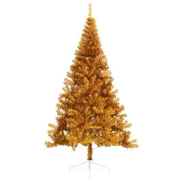 vidaxl-sztuczna-choinka-polowka-ze-stojakiem-zlota-240-cm-pet