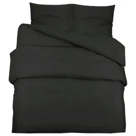 vidaxl-zestaw-poscieli-czarny-260x240-cm-bawelna