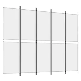 vidaxl-parawan-5-panelowy-bialy-250x200-cm-tkanina