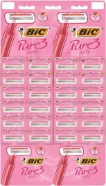 bic-maszynka-do-golenia-pure-3-lady-rozowa-karta-24szt
