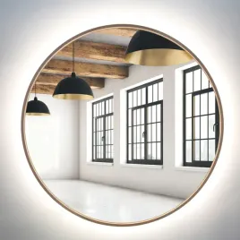 lustro-okragle-miedziane-100-cm-led