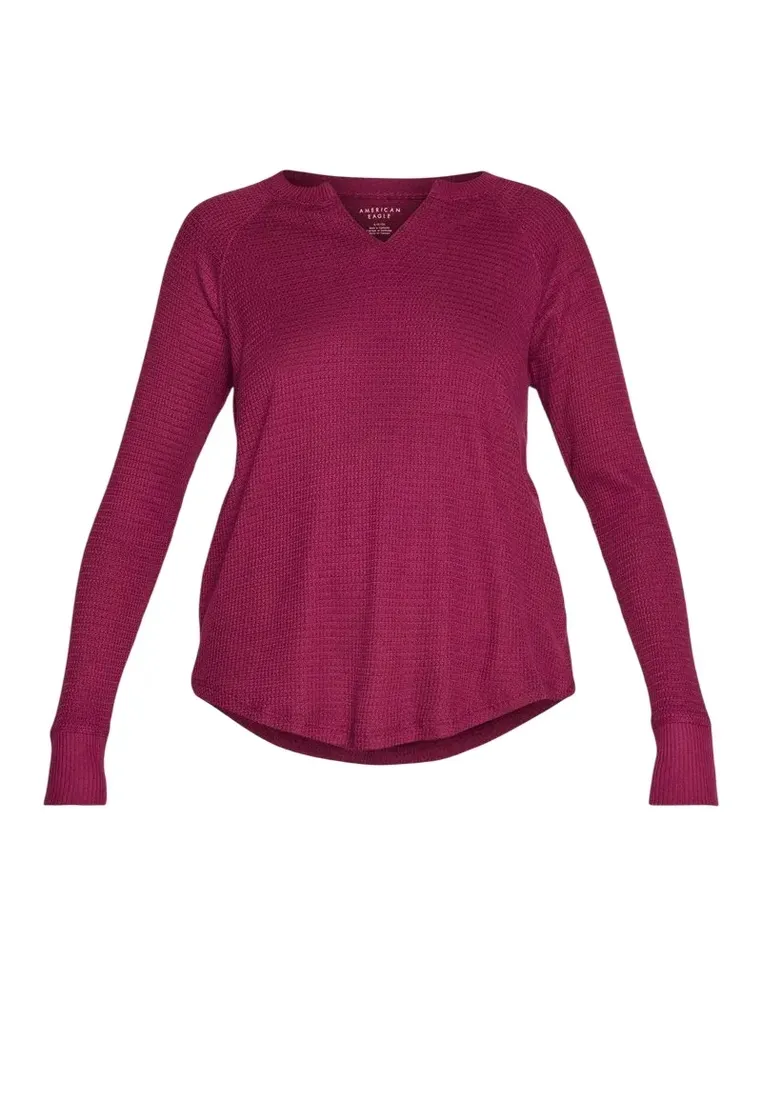 sweter-american-eagle-notch-neck-xxs-stan-nowy