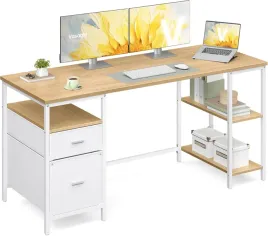 songmics-biurko-komputerowe-loft-polki-szuflady-160cm-dab-bialy
