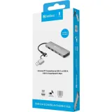 sandberg-usb-c-a-to-2xusb-a-2xusb-c-hub