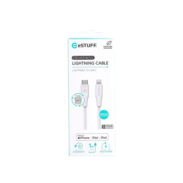 estuff-es602170-kabel-lightning-1-m-bialy