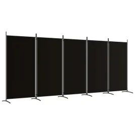 vidaxl-parawan-5-panelowy-czarny-433x180-cm-tkanina