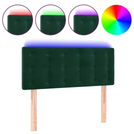 vidaxl-zaglowek-do-lozka-z-led-ciemnozielony-90x5x78-88-cm-aksamit