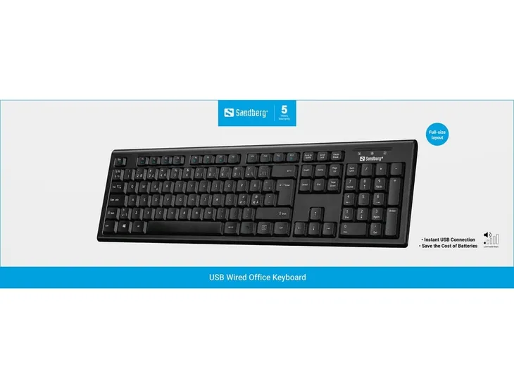 sandberg-usb-wired-office-keyboard-nord