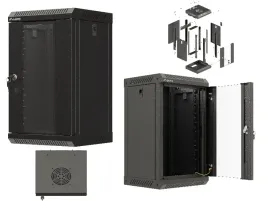 szafa-instalacyjna-rack-wiszaca-10-9u-300x300x503-czarna-przeszklone-drzwi