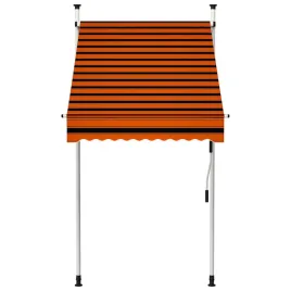 vidaxl-recznie-zwijana-markiza-100-cm-pomaranczowo-brazowa